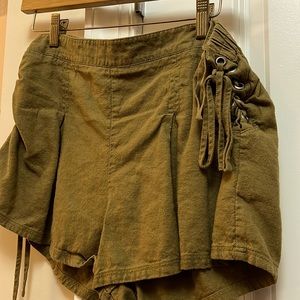 Army green shorts